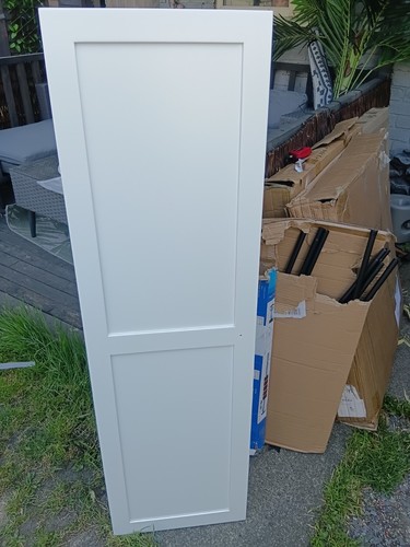 Wardrobe doors wood - doors, white