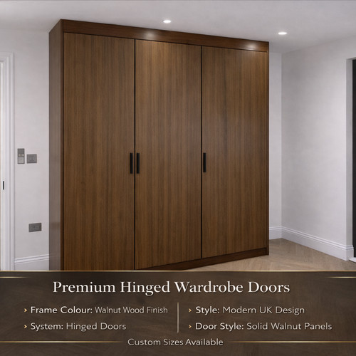 Premium hinged wooden wardrobe - hinged,